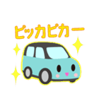 可愛い車【Aqua×Blackツートン】（個別スタンプ：23）