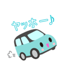 可愛い車【Aqua×Blackツートン】（個別スタンプ：25）