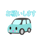 可愛い車【Aqua×Blackツートン】（個別スタンプ：26）