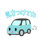 可愛い車【Aqua×Blackツートン】（個別スタンプ：33）