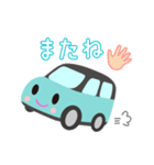 可愛い車【Aqua×Blackツートン】（個別スタンプ：39）