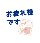 でか文字♡北欧カラー気遣い1＊*（個別スタンプ：35）