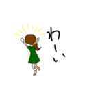 常用フレーズ 女の子とたまに猫（個別スタンプ：10）