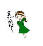 常用フレーズ 女の子とたまに猫（個別スタンプ：12）