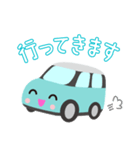 可愛い車【Aqua×Whiteツートン】（個別スタンプ：5）