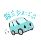 可愛い車【Aqua×Whiteツートン】（個別スタンプ：20）