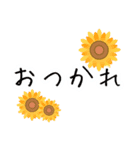 背景動くエフェクトスタンプ♥夏花畑/敬語（個別スタンプ：12）