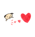 犬の手書きスタンプ 2（個別スタンプ：2）