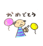 犬の手書きスタンプ 2（個別スタンプ：4）