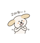 わんこのネイティブ韓国語スタンプ（個別スタンプ：5）