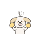 わんこのネイティブ韓国語スタンプ（個別スタンプ：19）