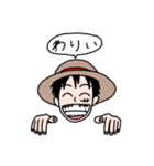 ONE PIECE ルフィと家族と二人の男（個別スタンプ：7）