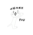 くろねこちゃん しろねこちゃん（個別スタンプ：1）