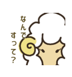 レトロっぽいひつじ（個別スタンプ：3）