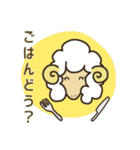 レトロっぽいひつじ（個別スタンプ：9）