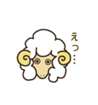 レトロっぽいひつじ（個別スタンプ：14）