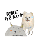 飯田弁！巨大ポメと黒猫、イラスト付き（個別スタンプ：2）