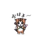 切り絵☆ねこスタンプ（個別スタンプ：15）