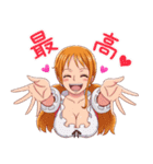 ONE PIECE ガールズリアクションスタンプ（個別スタンプ：4）