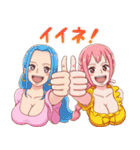 ONE PIECE ガールズリアクションスタンプ（個別スタンプ：6）