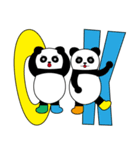 色付き靴下とパンダ（個別スタンプ：23）
