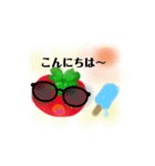 chibitomatoがデカスタンプになっちゃった（個別スタンプ：4）