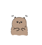 茶色いポメラニアンっぽいやつ（個別スタンプ：1）