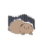 茶色いポメラニアンっぽいやつ（個別スタンプ：5）