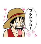 ONE PIECE 麦わらの一味 韓国語スタンプ（個別スタンプ：1）