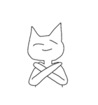 へんなねこ シュールに生きる（個別スタンプ：6）