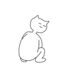 へんなねこ シュールに生きる（個別スタンプ：14）