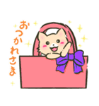 にゃんこさん（猫）とわんこどの（犬）（個別スタンプ：6）