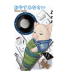 宇宙飛行士のブタ （BIG）（個別スタンプ：32）