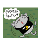 Junsの夏の灰色ねこ（個別スタンプ：5）