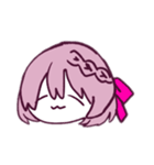 あかげみつあみのしゃしんかこう（個別スタンプ：1）