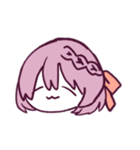 あかげみつあみのしゃしんかこう（個別スタンプ：2）
