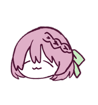 あかげみつあみのしゃしんかこう（個別スタンプ：4）