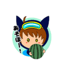 猫耳パーカー女子の日常『夏』スタンプ（個別スタンプ：21）