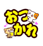 It is a cat friend decaletter from today（個別スタンプ：17）