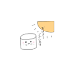かわいいマシュマロズ（個別スタンプ：4）