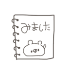 くまやん。46〜手書き風メモ〜（個別スタンプ：39）