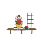 女子の夏遊び（個別スタンプ：3）