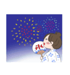 女子の夏遊び（個別スタンプ：5）