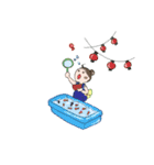 女子の夏遊び（個別スタンプ：10）