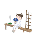 女子の夏遊び（個別スタンプ：14）
