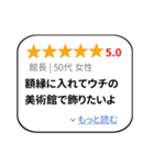 大げさレビュー風スタンプ 1（個別スタンプ：4）