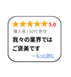 大げさレビュー風スタンプ 1（個別スタンプ：10）