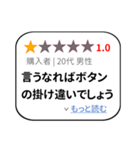 大げさレビュー風スタンプ 1（個別スタンプ：20）