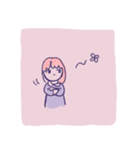 むずかしいおんなのこ（個別スタンプ：15）