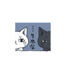 シロとクロの猫さん日常スタンプ（個別スタンプ：25）